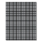 Black and White Geometric Modern Bold Black White Grid Geometric Area Rug