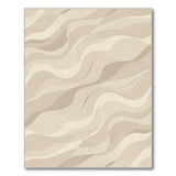 Beige Wavy Abstract No. 8 Area Rug