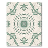 Green Tribal Mandala Thistle Rug