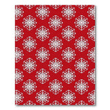 Festive Red Snowflake No. 3 Area Rug