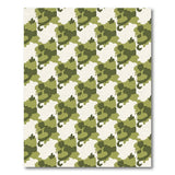 Green Camouflage Abstract Area Rug