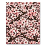 Pink Floral Vintage Cherry Blossom Pink Floral Area Rug