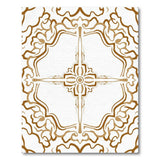Ornate Gold Persian Motif Area Rug