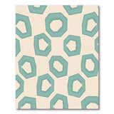 Teal Octagon Geometric Area Rug