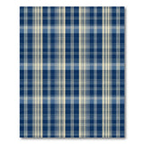 Navy Cream Plaid Area Rug