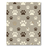 Playful Paw Print Washable Area Rug