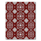 Red Traditional Persian Floral Area Rug
