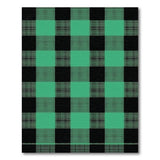 Teal Black Buffalo Check Area Rug