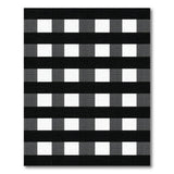 Black and White Black White Checkered Plaid Area Rug