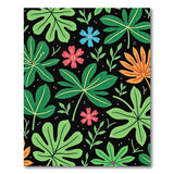 Vibrant Monstera Leaf Floral Area Rug