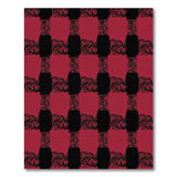 Red Distressed Red Black Buffalo Plaid Area Rug
