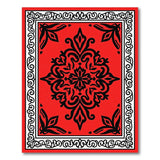 Vibrant Red Persian Medallion Red Area Rug