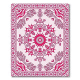Traditional Persian Pink Ornate Pink Medallion Persian Area Rug