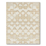 Cream Beige Persian Cutwork Motif Area Rug