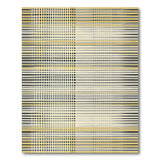 Yellow Black Grid Geometric Area Rug
