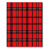 Classic Red Black Plaid Area Rug