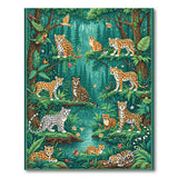 Jungle Big Cats Area Rug