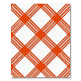 Bold Red and White Plaid Geometric Area Rug