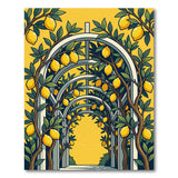 Sunny Lemon Arbor Trellis Rug