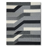 Bold Geometric Modern Bold Geometric Black White Area Rug