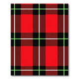Bold Red Black Green Plaid Area Rug