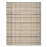 Coastal Beach Beige Tan Striped Woven Area Rug