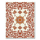 Ornate Red Floral Medallion Persian Rug