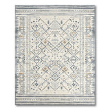 Grey Heritage Tribal Grey Geometric Heritage Tribal Area Rug