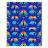Rainbow Tent Kids Cartoon Area Rug