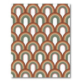 Earth Tone Arched Geometric Area Rug