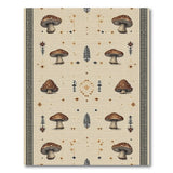 Mushroom Heritage Tribal Area Rug