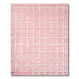 Geometric Modern Blush Pink Grid Geometric Area Rug