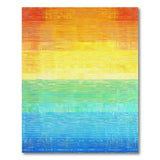 Rainbow Ombre Stripe Area Rug