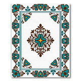 Teal Persian Medallion No. 2 Area Rug