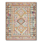 Multi-color and Patterns Vibrant Multi-Color Geometric Southwestern Area Rug