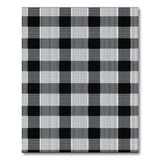 Rustic Farmhouse Bold Black White Checkered Area Rug