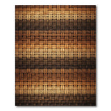 Brown and Tan Brown Tan Woven Geometric Area Rug