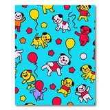 Playful Cartoon Puppies Balloons Area Rug