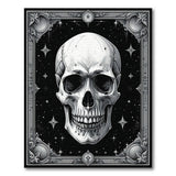 Ornate Gothic Skull Starry Night Rug