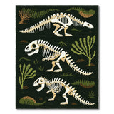 T-Rex Skeleton Dino Area Rug