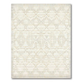 Neutral Lattice Geometric Area Rug