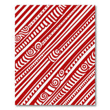 Bold Red Heritage Tribal Stripe Rug