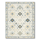 Blue Tribal Geometric Area Rug