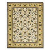Ivory Traditional Persian Floral Area Rug