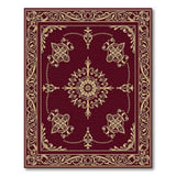 Opulent Red Gold Medallion Persian Rug