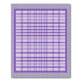 Purple Purple Plaid Geometric Area Rug