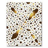 Gold Brown Splatter Abstract Area Rug