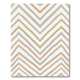 Neutral Chevron Zigzag Area Rug
