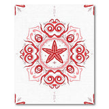 Red Star Mandala Persian Area Rug