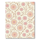 Pink Vintage Pink Floral Vine Area Rug